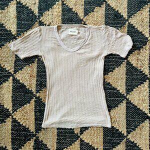 Rudy Jude Pointelle Tee in Lilac Size Small